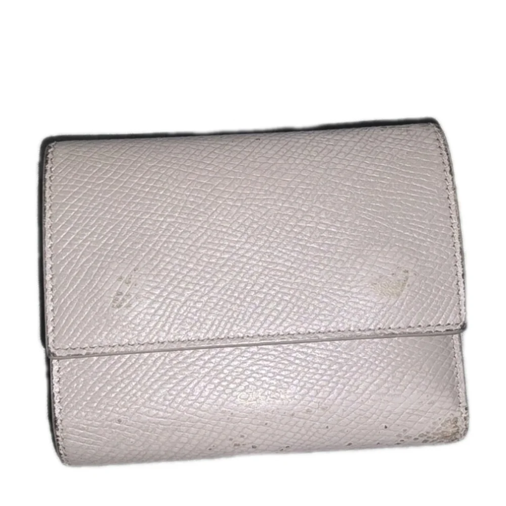 Celine Gray Leather Trifold Wallet